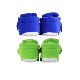 BAESD Infants Set Of 2 Anti-Skid Sole Velvet Booties image 5