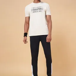 Ajile by Pantaloons Men Black Solid Joggers image 4