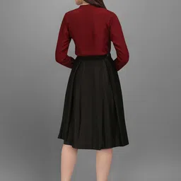 Kinjo Band Collar Top With Skirt image 4