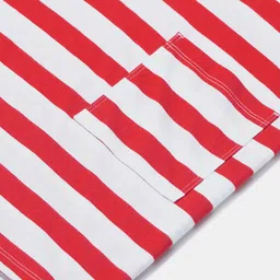 Jockey Girls Combed Cotton Striped Relaxed Fit Short Sleeve Sleep Dress - AG72 image 2