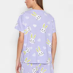 Trendyol Women Printed Night suit image 4