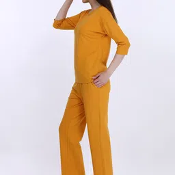 MAYSIXTY Typography Printed Round Neck Night suit image 4