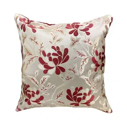 Good Vibes Maroon & Grey 5 Pieces Ethnic Motifs Square Cushion Covers image 2