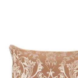 Home Brown & Gold-Toned Printed Self Design Square Cushion Covers image 2