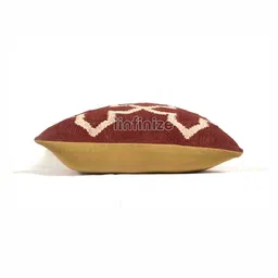 iinfinize Red and Cream Kilim Cushion Cover image 4