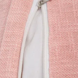HOSTA HOMES Pink Set of 2 Square Pure Cotton Cushion Covers image 4