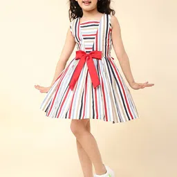 a.t.u.n. A T U N Multicoloured Striped Dress image 5
