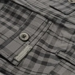 Cherry Crumble Boys Grey Checked Shorts image 4