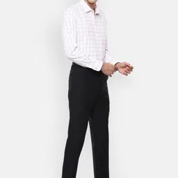Louis Philippe Men Black Slim Fit Formal Trousers image 4