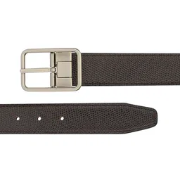 thickskin Men Black Textured PU Formal Belt image 2