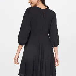 AND Black Fit & Flare Polka Dot Dress image 3