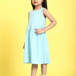 MINI & MING Round Neck Sleeveless Cotton Fit & Flare Dress image 2