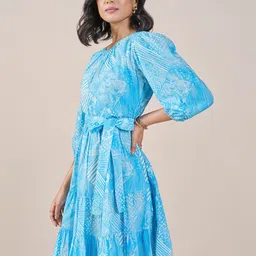 AND Floral Print Fit & Flare Dress image 4