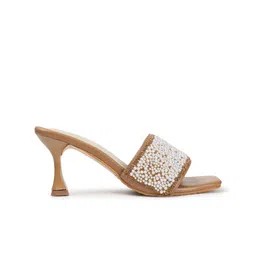 Sole Saga Embellished Open Toe Slim Heels image 4