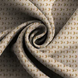 MODEFE Beige & White Printed Cotton 180 TC Queen Bedsheet with 2 Pillow Covers image 4