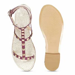 Saint G Women Printed Open Toe Flats image 3