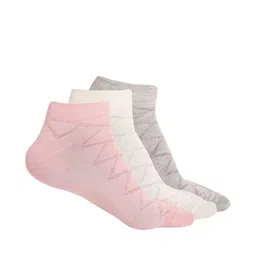 MUTAQINOTI  Pack Of 3 Patterned Ankle-Length  Antimicrobial Socks image 4