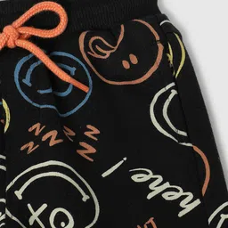 max Infant Boys Typography Printed Pure Cotton Joggers image 3