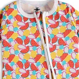 The Mom Store Infants Pack Of 2 Printed Pure Cotton Rompers image 2