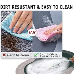 Cortina 2 Pcs Black & Blue Printed Non-Slip Bath Mats image 4