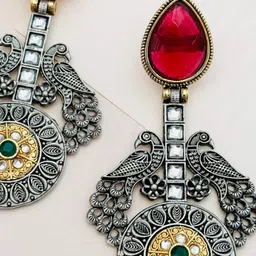 ABDESIGNS Silver Plating Birds Shaped studs Earrings image 2