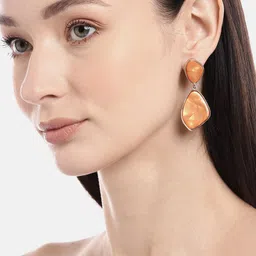 Forever New Gold-Plated Contemporary Drop Earrings image 2