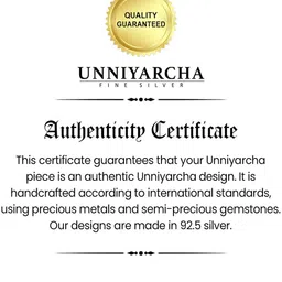 Unniyarcha 92.5 Silver Oxidised Contemporary Ear Cuff image 4