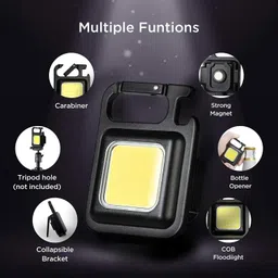 da novira Mini Flashlight 3 Light Modes Portable Pocket Light for Camping, Hiking LED Front Light image 2