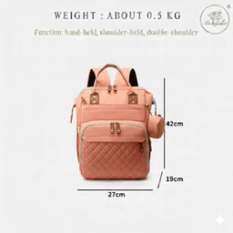 baby holic Premium Maternity Diaper Bag with Foldable Crib, Waterproof Baby Travel Backpack Tote Diaper Bags image 5