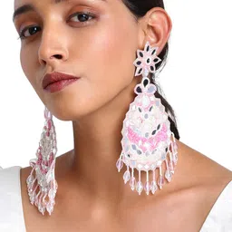 justpeachy Contemporary Mirror Drop Earrings image 4