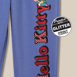 Kids Ville Girls Hello Kitty Printed Track Pants image 2