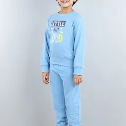 AWW HUNNIE Boys Typography Printed Round Neck Sweatshirt & Mid-Rise Joggers image 4