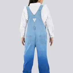 Olele Girls Cotton Denim Dungarees With Shirt image 4