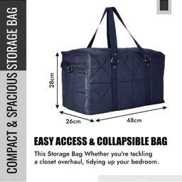 Kuber Industries Blue Clothes Storage Organisers image 4