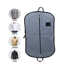 Home Decor Expert Grey 3 pieces Fabric Cloth Cover Suit Organiser image 2