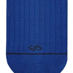 Dynamocks Unisex Blue Solid Calf-Length Anti Bacterial Socks image 2