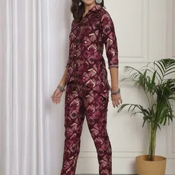 Claura Printed Tunic With Trousers image 2