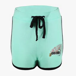 SAVAGE Girls Multicoloured Pack of 3 Solid Cotton Shorts image 3