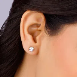 GIVA 925 Sterling Silver Zircon Contemporary Studs Earrings image 4