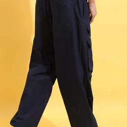 HIGHLANDER Men Cotton Parachute Drop Crotch Relax Baggy Fit Cargo Jogger Trousers image 4