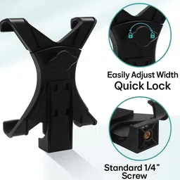 USPOT Universal Tablet Tripod Holder Mount Adapter for All Mobiles Tablet Tripod image 3