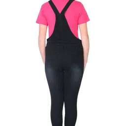 sijon Women Black Dungaree image 2