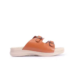 Retro Walk Women Open Toe Flats with Buckles image 5