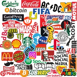 PRINTHUA Laptop Sticker for Programmer, Coder, Developers & IT Professionals Pack of 54 Vinyl, Residue Free, Water Proof, Random Brands Logo Laptop Decal 15.5-image-58