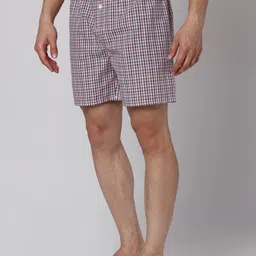URBAN SCOTTISH  Men Pack Of 3 Checked Cotton Boxers USBX2467 image 4