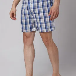 URBAN SCOTTISH Pack Of 3 Checked Cotton Boxers USBX2470 image 4