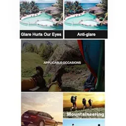 AUGEN Unisex Oversized Sunglasses with UV Protected Lens VI-SG-155-C1 image 4