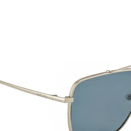 OPIUM Men Blue & Silver Rectangle Sunglasses image 5