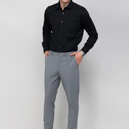 CODE by Lifestyle Men Mid-Rise Cotton Formal Trousers image 4