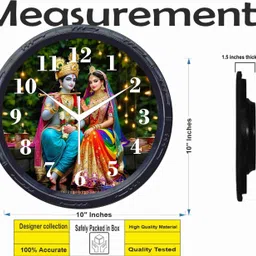dada handicrafts Analog 24 cm X 24 cm Wall Clock image 2